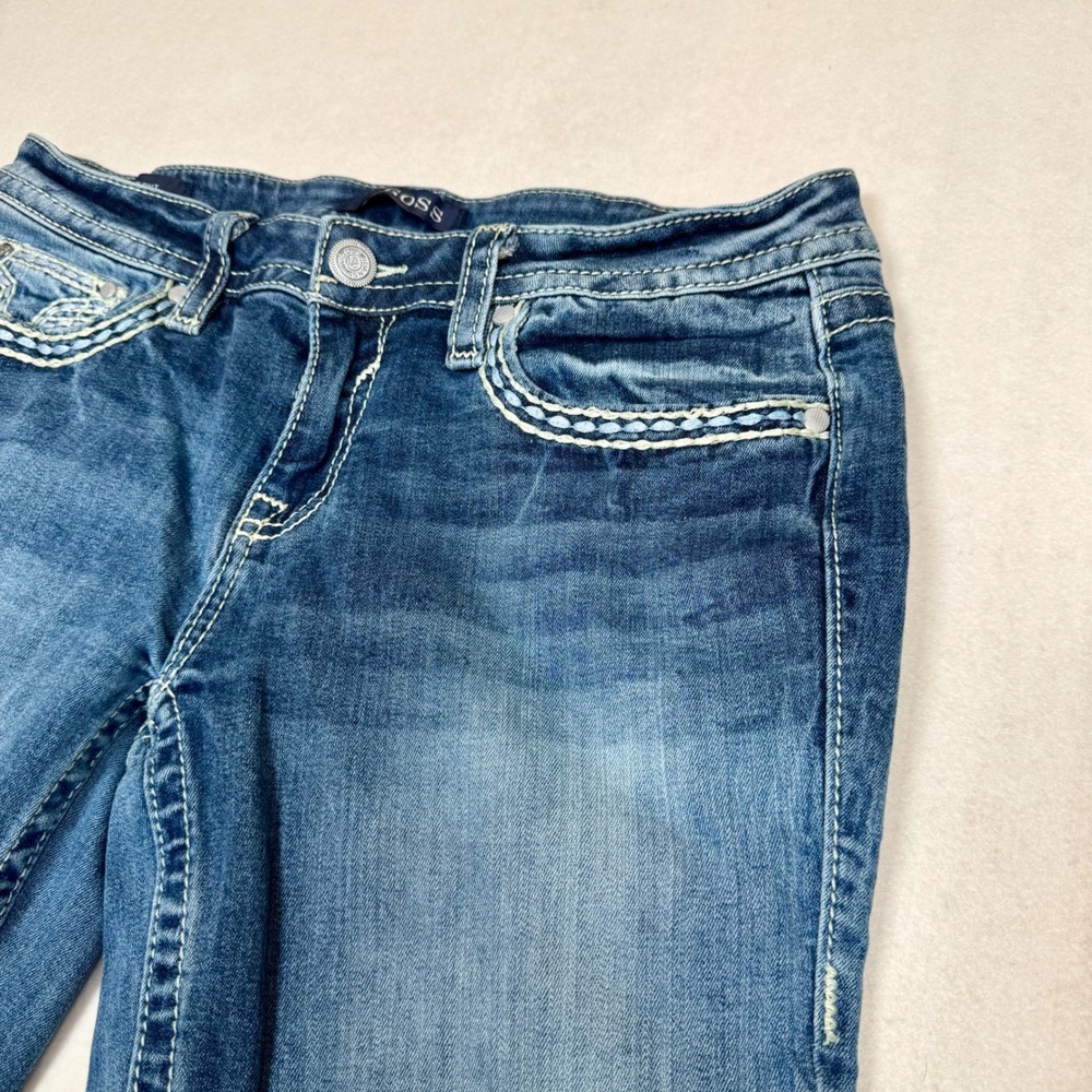 Vigoss Heritage Fit Bootcut Jeans Womens Size 10 L32 Embroidered Pocket Denim - Picture 3 of 8
